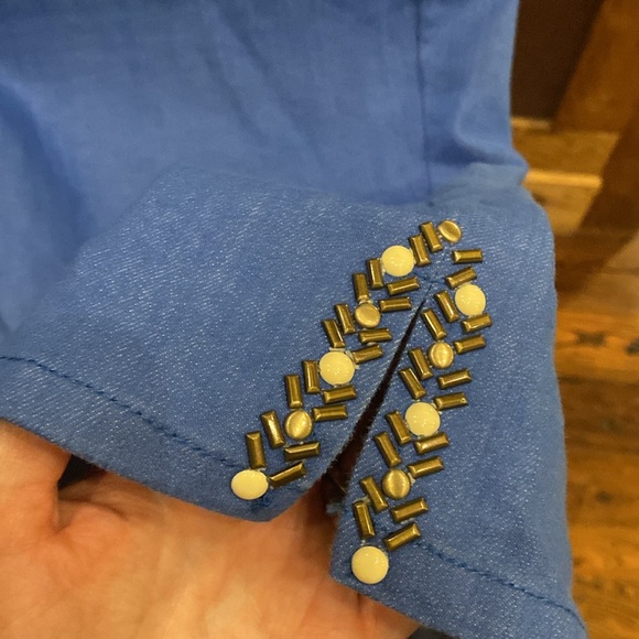 Ruby Rd. Cropped Blue Denim Pants 16W - Picture 2 of 3